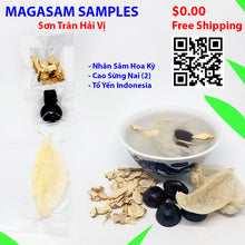 Load image into Gallery viewer, SAMPLE TRẢI NGHIỆM: Gồm có Tổ Yến, Lộc Giác Giao, và Nhân Sâm Hoa Kỳ